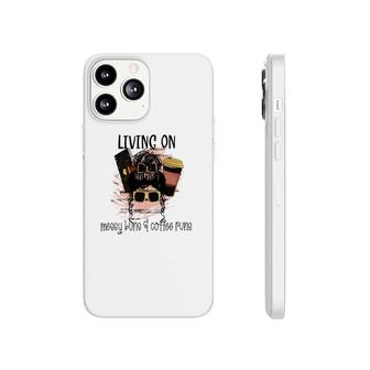 Living On Messy Bun And Coffee Buns Coffee And Book Lover Phonecase iPhone - Seseable