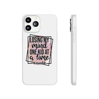 Losing My Mind One Kid At A Time Momlife Vintage Mothers Day Phonecase iPhone - Seseable