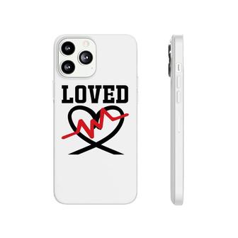 Loved Bible Verse Black Graphic Heart Black Christian Phonecase iPhone - Seseable