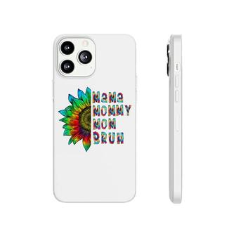 Mama Mommy Mom Bruh Mommy And Me Mom Sunflower Tie Dye Phonecase iPhone - Seseable