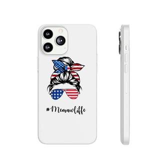 Memaw Life Messy Bun American Flag 4Th Of July Phonecase iPhone - Seseable