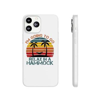 Mens Funny Sunset Hammock Quote Summer Beach Party Cool Hammock Phonecase iPhone | Mazezy