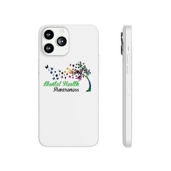 Mental Health Awareness Butterfly Tree Baseball Phonecase iPhone - Seseable