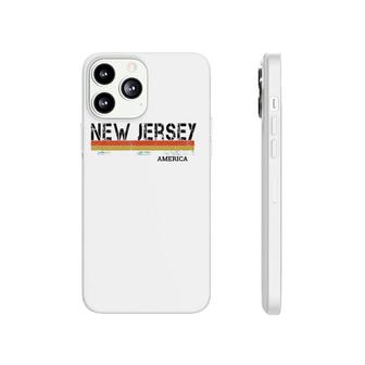 New Jersey Retro Vintage Stripes Phonecase iPhone - Seseable