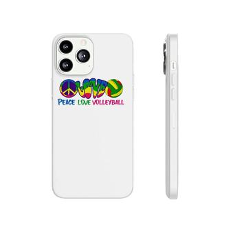 Peace Love Volleyball-Retro Stryle Volleyball Apparel Gifts Phonecase iPhone | Mazezy