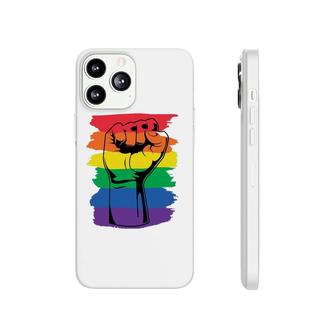 Pride Month Merch Lgbt Rainbow Fist Lgbtq Gay Pride Phonecase iPhone - Seseable