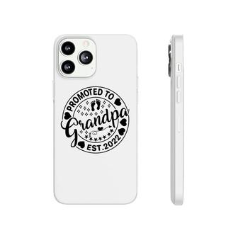 Promoted To Grandpa Est 2022 Circle Black Graphic Fathers Day Phonecase iPhone | Seseable UK