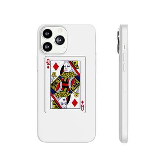 Queen Of Diamonds Playing Cards Phonecase iPhone | Mazezy