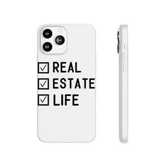 Real Estate Life Checklist Realtor Job Tite Phonecase iPhone - Seseable