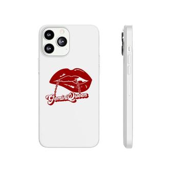 Red Lips Byte The Quote Gemini Queen Girl Birthday Phonecase iPhone | Seseable CA