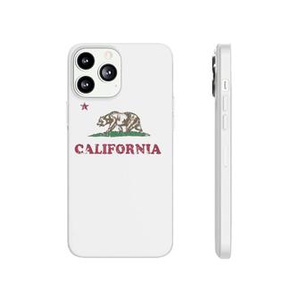 Retro California Republic Flag Gift Phonecase iPhone | Mazezy