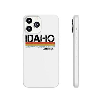 Retro Vintage Stripes Idaho Gift & Souvenir Phonecase iPhone - Seseable