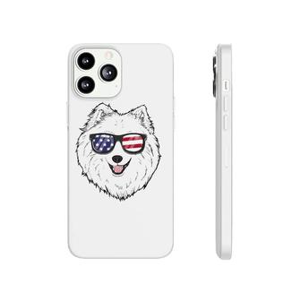 Samoyed Dog Patriotic Usa 4Th Of July American Gift Cute Phonecase iPhone - Seseable