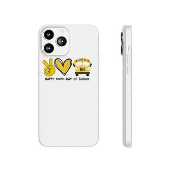 School Bus Driver Happy 100Th Day Of School Phonecase iPhone - Seseable