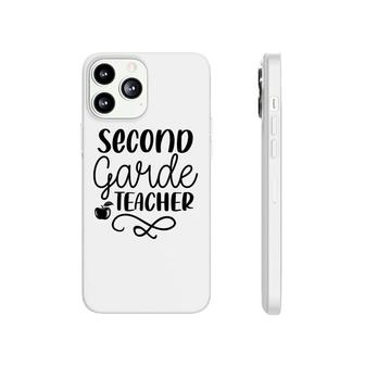 Second Grade Teacher Back To School Black Great Phonecase iPhone - Seseable