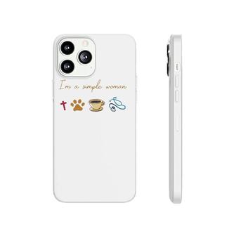 Simple Woman Jesus Dog Coffee Stethoscope Nurse Phonecase iPhone