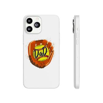 Softball Dad Glove Funny Fathers Day 2022 Cut Softball Dad Phonecase iPhone - Seseable