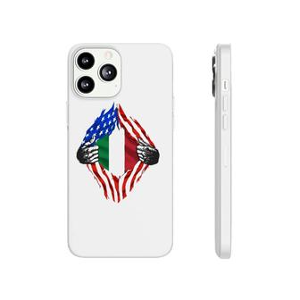 Super Italian Heritage Proud Italy Roots Usa Flag Phonecase iPhone - Seseable