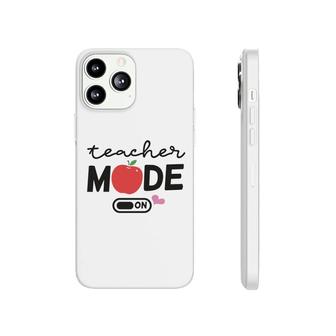 Teacher Mode On Apple Pink Heart Decor Phonecase iPhone - Seseable