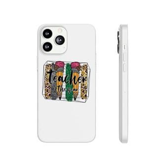 Teacher Of The Year Leopard Pencil Subject Phonecase iPhone - Seseable