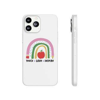 Teacher Rainbow Teach Love Inspire Apple Phonecase iPhone | Seseable CA