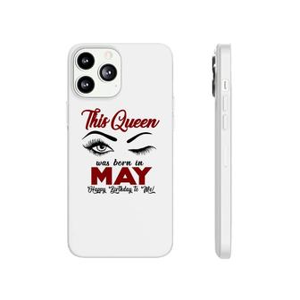 This Queen Was Born In May Red Version Design Phonecase iPhone - Seseable