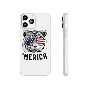 Tiger American Flag 4Th Of July Merica Sunglasses Phonecase iPhone - Seseable