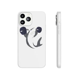 Weightlifing Shark Barbell Funny Workout Gym Weightlifter Phonecase iPhone | Mazezy