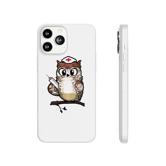 Women Funny Owl Nursing Gift Proud Night Shift Nurse Phonecase iPhone - Seseable