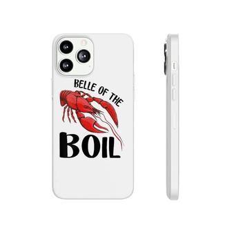 Womens Belle Of The Boil Funny Crawfish Crayfish Eating Cajun V-Neck Phonecase iPhone | Mazezy