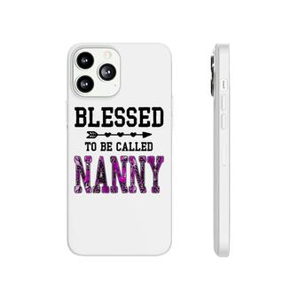 Womens Blessed To Be Called Nanny Mothers Day Floral Grandma Phonecase iPhone - Seseable