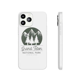 Womens Grand Teton National Park - Wyoming V-Neck Phonecase iPhone | Mazezy
