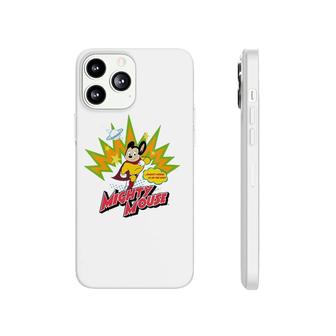 Womens Mighty Mouse Is On The Way V-Neck Phonecase iPhone | Mazezy