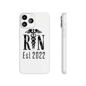 Womens Registered Nurse Rn Est 2022 Nursing Graduation Gift V-Neck Phonecase iPhone | Mazezy