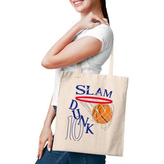 10 Years Old Slam Dunk 10Th Basketball Birthday Party Gift Tote Bag | Mazezy