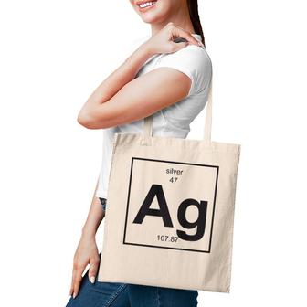 Ag Silver - Periodic Table Of Elements Tote Bag | Mazezy CA