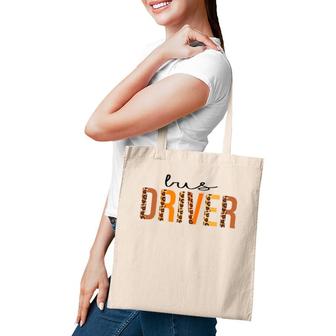 Bus Driver Leopard Squad Cute Fall Autumn Thanksgiving Tote Bag | Mazezy
