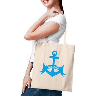 Cool Marseille City France Anchor Tote Bag | Mazezy