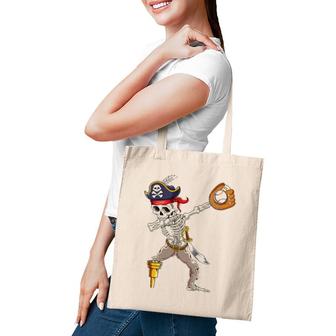 Dab Skeleton Dabbing Skeleton Pirate Baseball Tote Bag | Mazezy