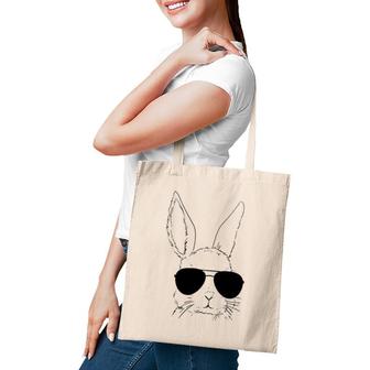 Easter Bunny Rabbit With Glasses Easter Day Men Boys Kids Tote Bag | Mazezy