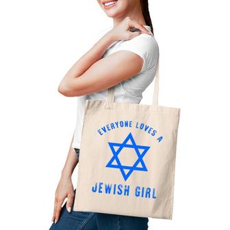 Everyone Loves Jewish Girl Floral Jewish Women Gift Tote Bag | Mazezy
