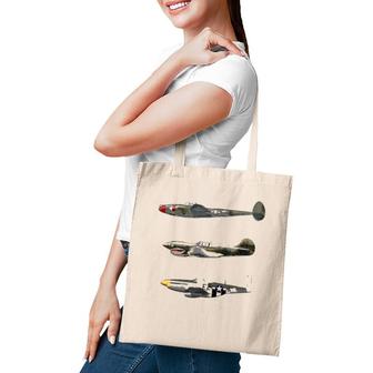 Fighter Airplanes Warbirds Fighter Planes Tote Bag | Mazezy