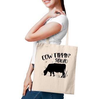 Funny Cow Tipping T Cow Tippin Squad Tip That Tote Bag | Mazezy
