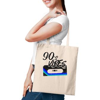 Funny Vintage 90S Vibe Party Compact Cassette Tape Stereo Tote Bag | Mazezy