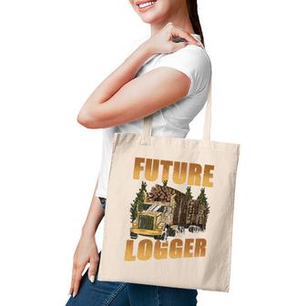Future Logger Lumberjack Wood Cutter Logging Sawmill Gift Tote Bag | Mazezy