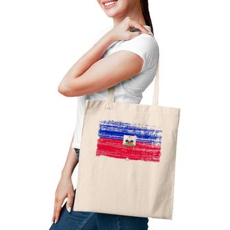 Haitian Flag Ancestry Gift Haiti Tote Bag | Mazezy