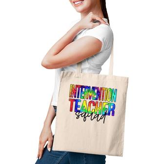 Intervention Teacher Squad Back To School For Teacher Crew Tote Bag | Mazezy