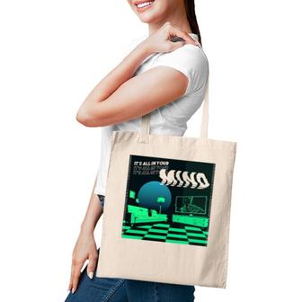 Its All In Your Mind Trippy Vaporwave Green Art Tote Bag | Mazezy