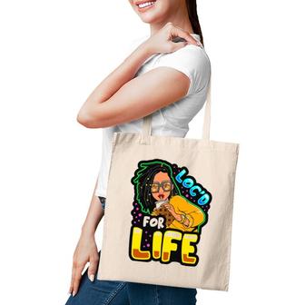 Locd For Life Funny Locs Black Queen Dreadlocks Women Girls Tote Bag | Mazezy