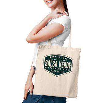 Matching Group Halloween Costume Food Condiment Salsa Verde Tote Bag | Mazezy